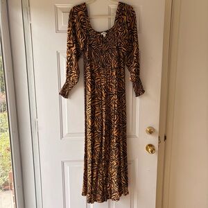 Kachel by Anthropologie Stylish Zebra Print Jumpsuit